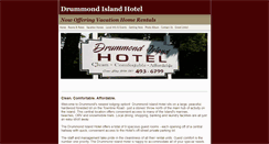 Desktop Screenshot of drummondislandhotel.com