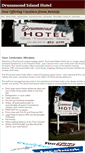 Mobile Screenshot of drummondislandhotel.com