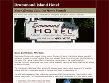 Tablet Screenshot of drummondislandhotel.com